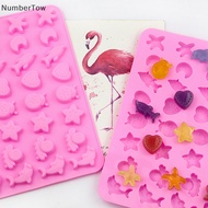 NumberTow Marine Life Gummy Mold Silicone Chocolate Mold Party Baking Mold Fire Paint Wax Pellet Mol