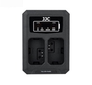 JJC USB Dual Battery Charger for Sony ZVE10 a7R2 a7II a7S a5100 a6000 a6300 a6400 a6500 RX10 II III IV RX10M4 Camera (NP-FW50)