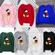 Korean Mickey Mouse Sweatshirt Baju Travel Unisex Casual 🙎‍♀️🙎‍♂️