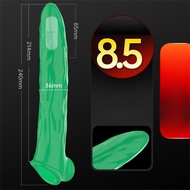 Vibrating Penis Sleeve Extender Cock Ring Vibrator Extension For Men Couple Toys