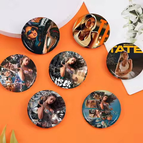 Singer T-Tate McRae 58mm Animals Funny Brooches Badge Backpack Clothes Gift Accessory