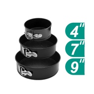 4/7/9/10 Inch Circular Lockable Bottom Cake Baking Tray Easy To Demold Carbon Steel Non Stick Chiffo