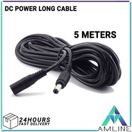 EZVIZ C3W C4W Extension Cable 5.5mm x 2.1mm Male Female 12V DC Power Cord Cable 5 Meters (16ft)