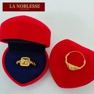 Cincin Emas 375 9K Biskut Pasir Padu Pakai Harian Budget Tunang Merisik Gold Ring Shining Fesyen Sta