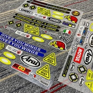 Motorcycle Helmet Reflective Sticker Shoei/AGV Lens Decoration AD Electric Vehicle Half Helmet GSB F