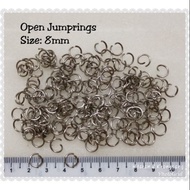 Open Jumprings silver 8mm