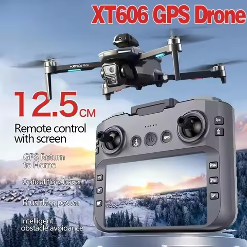 Original XT606 MAX GPS Drone 4k Professional 8K HD Camera FPV Wish Screen Drone 360° Obstacle Avoida
