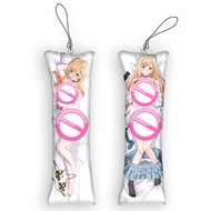 Keychain Dakimakura Mini Anime Accessories Sexy Kitagawa Marin Body Pillow Bag Pendant Phone Strap G