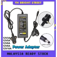 AC TO DC Adapter UK AC 100V-240V to DC 12V 3A 5A 6A 8A 10A Transformers Power Supply Adapter CCTV/LE