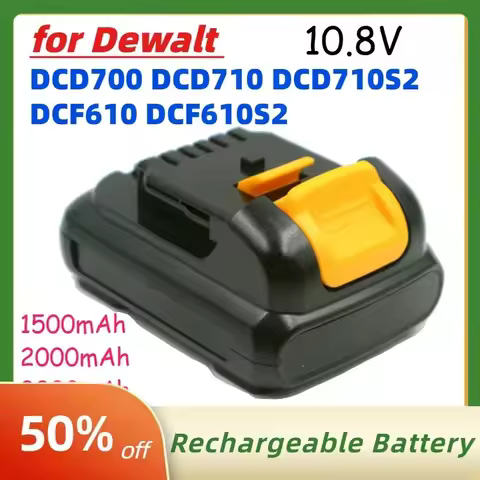 10.8V 1500mAh 2000mAh 3000mAh 18650 Battery for Dewalt DCD700 DCD710 DCD710S2 DCF610 DCF610S2 Cordle