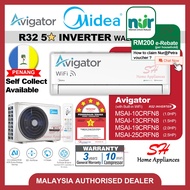 Midea R32 5-STAR Avigator Inverter Air-conditioner Avigator Inverter Aircond MSAI-CRFN8 1.0HP 1.5HP 