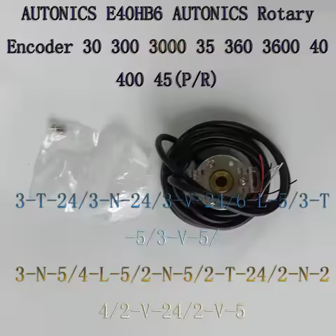 AUTONICS E40HB6 Rotary Encoder 30 300 3000 35 360 3600 40 400 45(P/R)3-T-24/3-N-24/3-V-24/6-L-5/3-T-