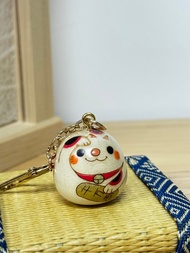 卯三郎之孫 | 迷你木招財貓匙扣