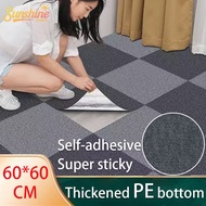 60x60cm Carpet Tile Mats Self-adhesive Non-slip Waterproof Carpet Mat for home office carpet tiles