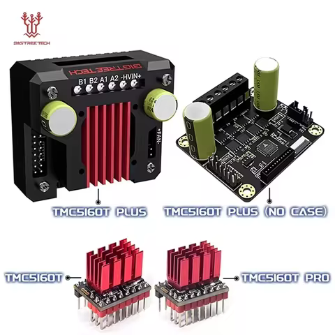 BIGTREETECH TMC5160T TMC5160T Pro TMC5160T PLUS Stepper Motor Driver Mute Stepstick Driver Vs TMC220