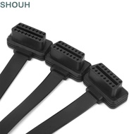 SHOUH OBD2 Extension Cable, ABS 16Pin OBD2 Splitter Cable, Professional 1 To 3 Port 48cm/1.57ft Indi