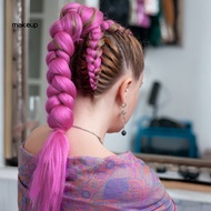 [Mk] Women Hair Extension Braiding Hair Extension 26-inch Long Straight Hair Extension for Halloween