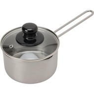 Maruyama C27168 Alethus Milk Pan, 5.5 inches (14 cm), 0.32 gal (1.2 L), Glass Lid, Induction Compati