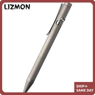 LIZMON Ballpoint Pen, Titanuim Grey Alloy Pen, Refillable Bolt Action Pen Daily Use