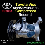 Recond AirCond Compressor Toyota Vios NCP150 2013-2018 / Kompressor Kereta Toyota Vios NCP150 / Car Air-Cond Compressor
