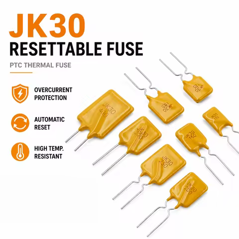 10/30PCS Resettable Fuse 30V PTC Polymer PPTC DIP JK30 0.5A 0.9A 1.1A 0.75A 1.35A 1.6A 1.85A 2.5A 3A
