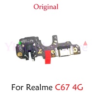 For OPPO Realme C67 4G USB Charging Dock Connector Port Board Flex Cable Repair Parts