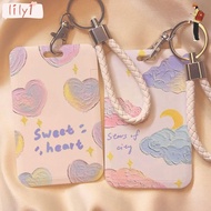 LILY Credit Card Holders, Plastic Business Card Holder, Cartoon ID Card Sleeve Student