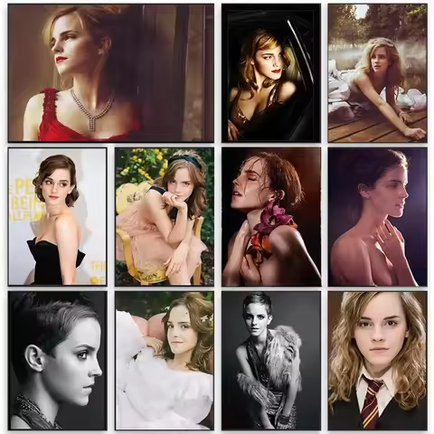 Emma Watson Hermione Granger Movie Star Canvas Painting Posters and Prints Modern Wall Art Pictures 