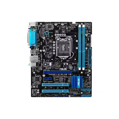 ASUS P8H61-M PLUS V3 Motherboard Intel H61 LGA 1155 DDR3 16GB support Core i3-2130 i5-2400 Core i3-3