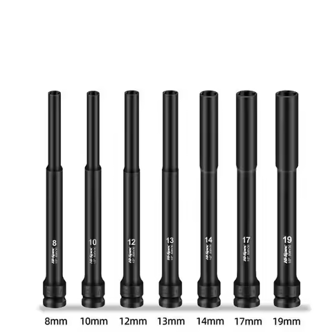 198mm Impact Hex Sockets Deep Shallow Extra Long Socket 1/2 Inch Drive Hex Socket Head 8mm 10mm 12mm