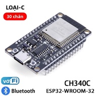 ESP-WROOM-32 ESP32 Ban Phát Triển Lõi Kép 30 Pin CP2102 Mô-đun WiFi Bluetooth Loại C Với 22 Cổng IO