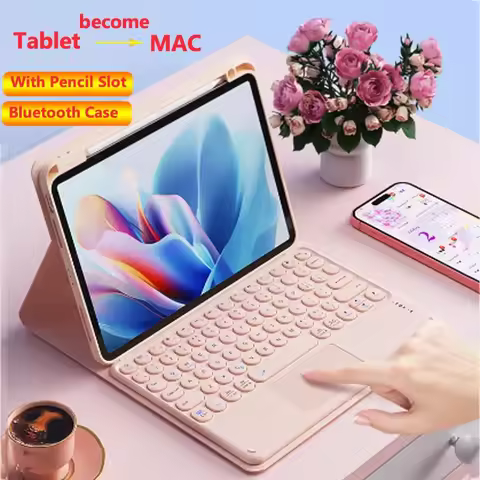 Case for IPad Pro 13 2024 Air 13 Pro 12.9 2022 2021 for IPad Pro 12.9 2020 2018 Keyboard Ultra Thin 