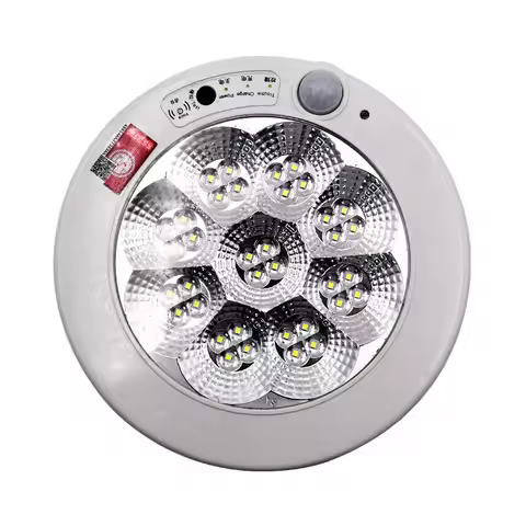 PIR Sense Ceiling Lamp Radar Passage Garage Emergency Citizen Round Lutos LED Emergency Rechargeable