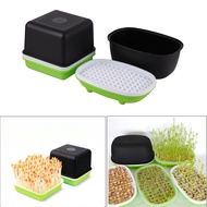 1set family garden hydroponic sprout box pea wheat seedling germination tray cat grass germination soilless planting pot