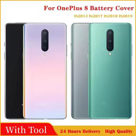 Glass For Oneplus 8 Battery Back Cover Glass Door Oneplus 8 Back Door Housing Matte Shiny Repair Rep