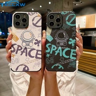 Characters Space Astronauts Phone Case For OPPO A17 A17K A16 A16S A56 A55 A54 A9 A5 2020 A12 A12e A7 A5S AX5 A3S Silicone Camera Protector Soft Shockproof Back Cover