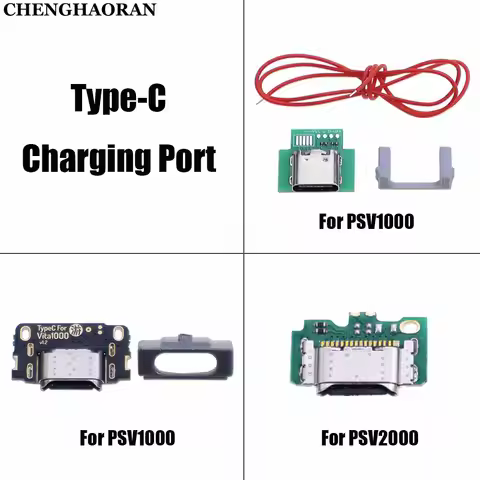 For PS Vita PSV 1000 2000 PSV1000 PSV2000 Console DIY USB C Charger Socket Type-C Charging Port Inte