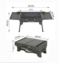 JOYLOVE Portable Outdoor BBQ Grill Patio Camping Picnic Barbecue Stove Suitable For People Charcoal Grill Korean Bbq Grill Table