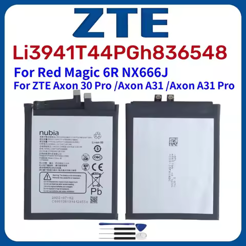 Original Li3941T44PGh836548 Battery for ZTE Axon 30 Pro A2020 5G A2122h A31 A31Pro Red Magic 6R NX66