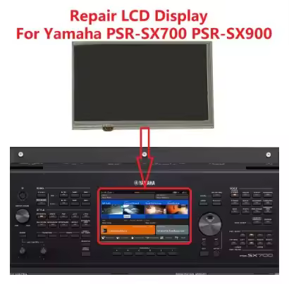 7" inch LCD Matrix For Yamaha PSR-SX700 PSR-SX900 Screen Display With Touch panel Digitizer