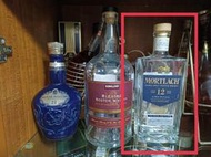 空酒瓶 MORTLACH 慕赫12年威士忌 700ml 玻璃空瓶 酒瓶燈 小夜燈 氣氛燈 花瓶 裝飾擺設 透明玻璃瓶 1