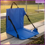 [WhweightMY] Stadium Cushion with Backrest Foldable Portable Bleacher Seat Padded Bleacher Chair Rec