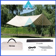 5x3 Awning Waterproof Tarp Tent Shade Ultralight Garden Canopy Sunshade flysheet canvasTourist Beach Sun Shelter Hammoc