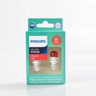 Philips Car Rear Tail Light LED Small Light T15/T16 Middle Bulb 921 Red High Brake Bulb W16W