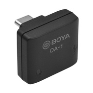 BOYA OA-1 Mini Audio Adapter with 3.5mm TRS Microphone Port Type-C Charging Port Replacement for DJI OSMO Action