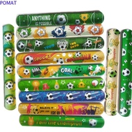 POMAT 12PCS Football Papa Circle, Hand Ring Snap Wrap Snap Bracelets Wristband, Soccer Decoration Br