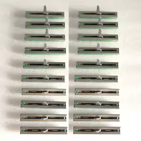 20PCS double B10K B20K B50K mixer fader 6 CM 60MM B10KX2 B20KX2 B50KX2 B103 B203 B503 Potentiometer 