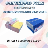 MANNA Continuous Form 1 ply FULL PERFORATION White HVS, Thick, Clear Translucent 60 GSM A4 Thermal P