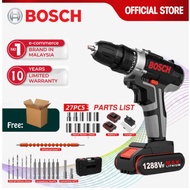 Bosch 1288V 2xBattery Cordless Drill Impact Screwdriver (2023 New Design-Upgraded)