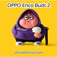 【High quality】For OPPO Enco Buds 2 Case Innovation Cartoon Soft Silicone Earphone Case Casing Cover NO.1